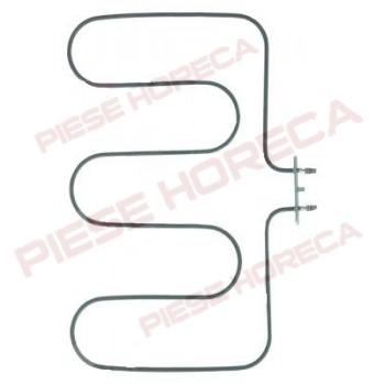 Rezistenta cuptor BERTOS, GIGA, STAR10, MASTRO, putere 1500W, alimentare 230V, lungime-365mm, latime-415mm, 3varfuri, dimensiuni flansa- 100x22mm, distanta intre gaurile de fixare 86mm