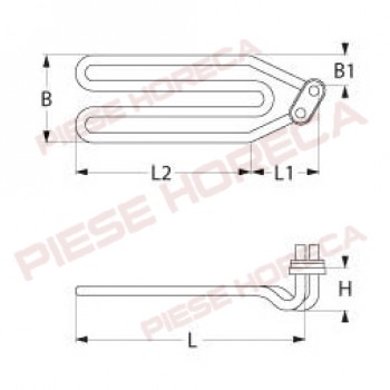 Rezistenta 3000W bainmarie ELECTROLUX, ZANUSSI, WHIRPOOL