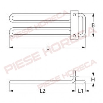 Rezistenta 1500W pentru cuptor ELECTROLUX, ZANUSSI