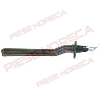 Rezistenta boiler expresor EXPOBAR, putere 4500W, alimentare 230V, lungime-320mm, montare pe Ø39mm, distanta intre gauri- 57mm 