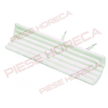 Rezistenta ceramica radianta, putere 800W, dimensiuni 245x60x35(H). Pentru aparat mentinut cartofii calzi 