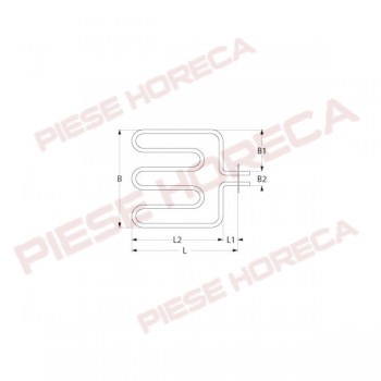 Rezistenta 2000W pentru bain marie MBM si HOBART