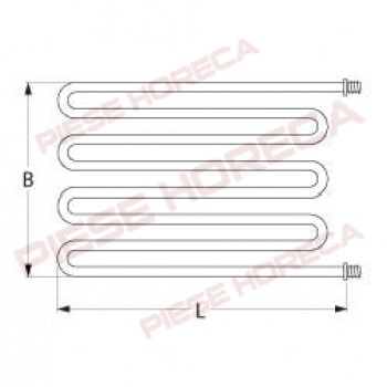 Rezistenta 1700W pentru salamandra SIRMAN