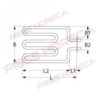 Rezistenta salamandra Bartscher 2000W, alimentare 230V