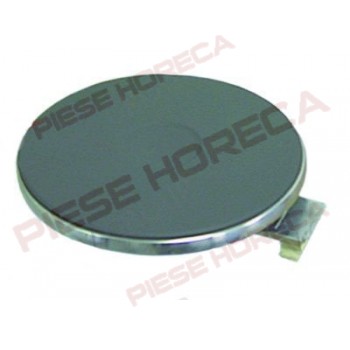 Plita rotunda electrica Ø220mm, putere 2600W, alimentare 230V, inel protectie din otel inox