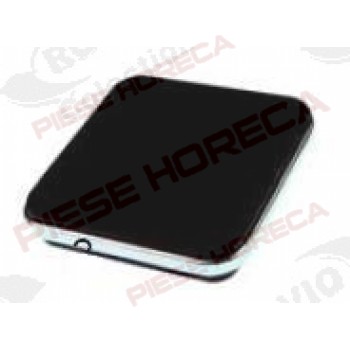 Plita electrica patrata pentru aragaz cu laturile de 220x220mm, alimentare 230V, putere 2600W, echipata standard cu margine din inox polisat