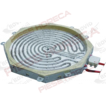 Rezistenta octogonala cu laturile de 300mm, 2 circuite, putere 3400W, alimentare 230V