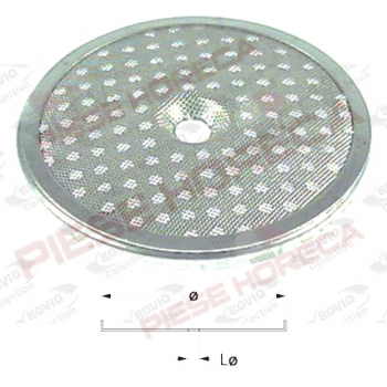 Sita dus cap expresor cu diametru exterior 56,5mm, inaltime(H)-4,5mm, cu gaura de fixare surub de 5,3mm