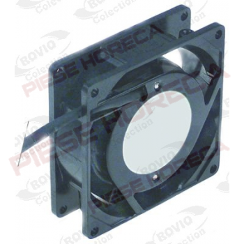 Ventilator axial pentru aer cald, masa calda, t. max. 70◦C, cu carcasa metalica si motor cu rulment, alimentare 230V/50Hz, putere 13/14W