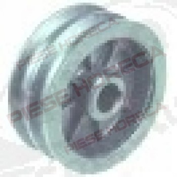 Round belt pulley disc o 76mm 2-fold
