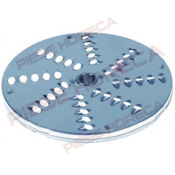 Disc razuire model DT9, diametrul exterior de 205mm, fixare pe ax de 19mm, grosime de razuire 9mm, partea inferioara confectionata din aluminiu partea superioara din otel inox. Pentru SIRMAN, GAM, COOKMAX