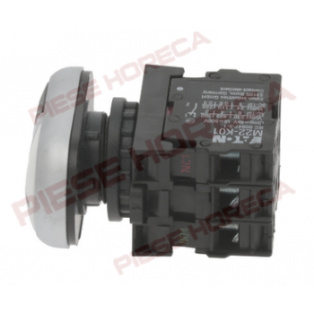 Intrerupator, buton pornit/oprit masina de tocat carne, fierastrau oase FIMAR, montare pe Ø22mm, alimentare 230V 6A 