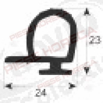 Garnitura frigo, profil 9980, 24 x 23 mm, vanzare la metru - mei