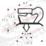 Garnitura frigorifica 704 x 655 mm, profil 9048