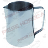 Cana inox pentru lapte, milk jug,  capacitate1,5l, diametru 122mm, inaltime 106mm, pentru cappuccino, fara capac