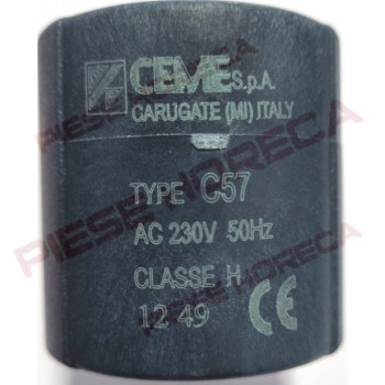 Bobina C57 electrovalva CEME B12  alimentare 230V