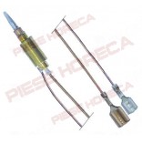 Termocupla aragaz BERTOS  pentru robinet SABAF lungime 750mm, conectare cu cablu si papuci (conectori)