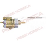 Robinet termostatat (termostatic) PEL tip24ST, temperatura de lucru 100-300◦C, t.max300◦C, intrare/iesire gaz M20x1,5, lungime capilar 1200mm, diamensiuni senzor – 6x100mm, conectare termocupla M9x1, ax comanda de 8x10mm. Pentru cuptoare LOTUS