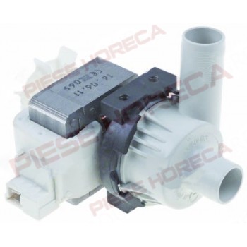 Pompa evacuare masina de spalat vase  HOBART, ECOMAX, producator HANNING Tip BE22B3-197, putere 80W, intrare /iesire de 24mm, alimentare 220-240V/50Hz, rotatie dreapta 