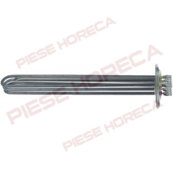 Rezistenta pentru boiler masina de spalat vase Linea Blanca, putere 6000W, alimentare 240V, 3 circuite, L-315mm, montare pe diametru de 47,5mm, teaca senzor termostat pozitionata lateral pe grupul de rezistente 