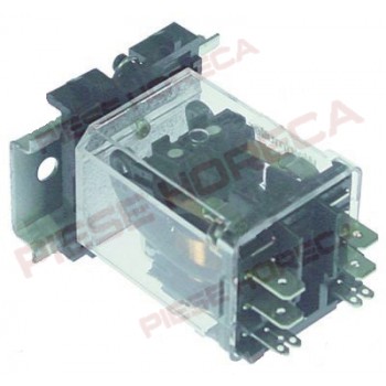 Releu masina de spalat vase FAGOR model  FI48, cu doua contacte normal deschise 2NO, 230V, 16A. Se livreaza inclusiv cu sina DIN