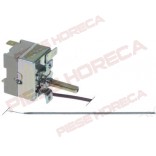 Termostat de lucru cuptor CAMPINI tip TY95, lungime capilar 960mm(izolat 700mm), dimensiuni senzor 3x185mm, temperatura maxima 280◦C, 1contact(pol), 16A, tensiune maxima de alimentare 250V, dimensiuni ax de comanda L-23mm si 6x4,6mm 