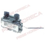 Valva gaz termostata MERTIK , temperatura de lucru 100-340◦C, lungime capilar 720mm, dimensiuni capilar 4x68mm, intrare/ iesire gaz de 3/8”, conexiune termocupla M9x1.  Pentru ELECTROLUX, ZANUSSI.