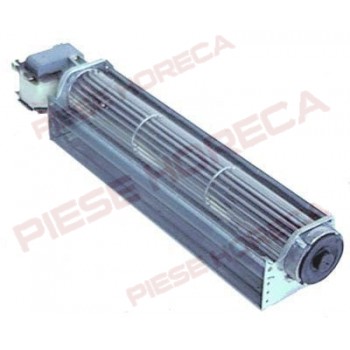 Ventilator pentru echipamente frigorifice. Ventilator tangential cu turbina, dimensiuni turbine 45x300mm, alimentare 230V 50Hz, putere 35W. Pentru echipamente frigotehnice ELECTROLUX, ZANUSSI.