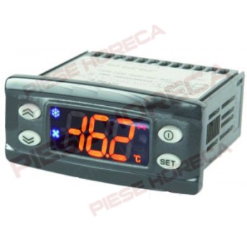 Termostat pentru masa rece. Termostat (controler) digital ELIWELL tip IDPlus974, dimensiune de montare 71x29mm, alimentare 230V AC, se utilizeaza cu sonda NTC(PTC/PT1000 se utilizeaza in functie de parametri).  Pentru FAGOR
