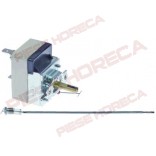 Termostat de lucru pentru cuptor Garbin. Temperatura  de lucru 50-280◦C, 16A, lungime capilar 1450mm, dimensiune senzor 3x180mm, lungime ax 18mm, presetupa M10x1 