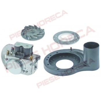 Chit reparatie arzator cuptor, producator DUNGS tip GB-WND 055 D01 S02 243442, compus din turbine, flanse de fixare, carcasa turbina si valva de gaz cu intrare de ½” IT. Pentru FAGOR,  RATIONAL modelele SCC, cod producator 70.00.029 