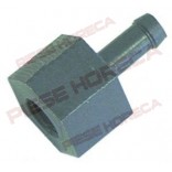 Conector furtun pentru masina de spalat vase cu diametrul de 9mm filet interior M10x1, lungime stut 16mm, lungime totala 31mm. Pentru pompe de dozare detergent, agent de clatire SEKO 