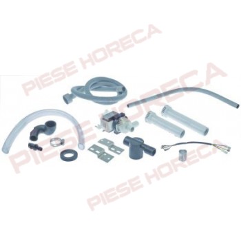 Chit sistem de evacuare apa pentru masina de spalat vase HOBART, WINTERHALTER. Compus din pompa HANNING tip BE22B3-725, si chit complet de montaj inclusiv 2 filtre