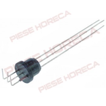 Electrod de nivel pentru boiler cuptor RETIGO , lungime totala 230mm, lungime senzor central 165mm, izolatie senzori 148mm, montare pe diametru de 28mm. Pentru seriile 611, 1011, 1221, 2011 