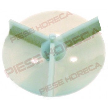 Turbina pompa masina de spalat vase, rotatie stanga M7R, cu trei palete, diametrul de 73mm 
