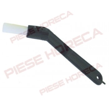 Perie pentru curatare  grup expresor, confectionata din plastic, lungime perie 24mm, lungime totala 129mm