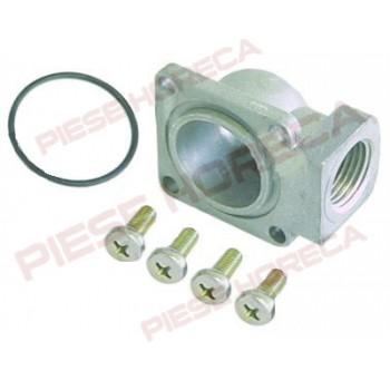 Flansa valva gaz Tandem,  HONEYWELL, conexiune gaz de 1/2”, dimensiuni 32x32mm, distanta gauri de fixare 24x24mm 