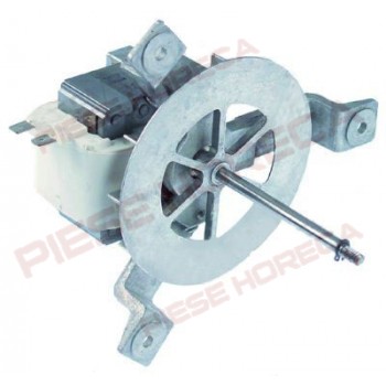 Motor ventilator HANNING tip EMB-30-028, alimentare 230V, putere 45W, distanta intre gaurile de fixare (L4)-130mm, distanta intre suport si spatele turbinei (L2)-69mm. Pentru cuptor  Küppersbusch, N_H,F_H