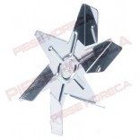 Turbina ventilator cuptor, diametrul de 152mm, fixare pe ax de 6x5mm, 6 palete, confectionata din otel inox. Pentru motor ventilator HANNING tip EMB-30-027