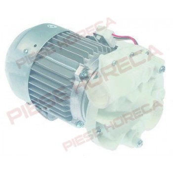 Pompa apa masina de spalat vase PALUX, producator FIR tip B250.1500, intrare de 50mm, iesire de 37mm, alimentare 230V 50Hz, 1 faza, putere 0,9kW ( 1,2Hp), Lungime 265mm 