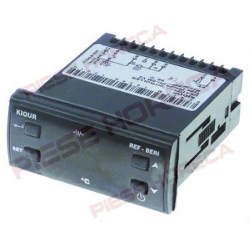 Controler electronic KIOUR tip REF-BERI-SM V2, dimensiune montare 71x29mm, temperatura masurabila -19◦C +99◦C, alimentare 230V AC, sonda PTC. Pentru mese calde INOMAK 