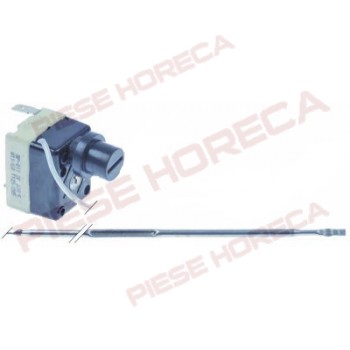 Termostat de siguranta friteuza cu resetare, alimentare 230◦C, 1 contact, 16A, lungime capilar 890mm, dimensiuni senzor 3x155mm. Pentru Bertos, CF-Cenedese, VEGA, FIMAR, ELETTROBAR 