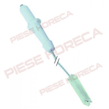 Electrod ceramic de aprindere, EMMEPI, D1-Ø 6mm, D2-Ø10mm, lungime cablu 600mm