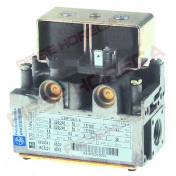 Valva gaz TANDEM 830 0.830.041, alimentare 230V 50Hz, intrare/iesire gaz de ½”, presiuni de lucru 3-50mbar. Pentru cuptoare convectie, convectomate, GIORIK