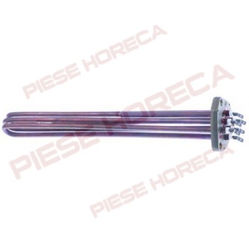 Rezistenta boiler expresor CIMBALI, putere 3750-4500W, alimentare 220-240V, 3 circuite, lungime- 380mm, montare pe 59mm, lungime teaca termostat 150mm