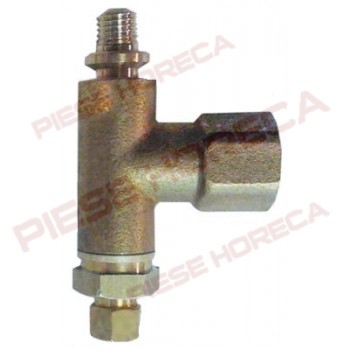 Parte inferioara arzator pilot cu duza ø 0,21mm pentru masina de gatit Berto's