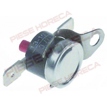Termostat de siguranta bimetalic, temperatura maxima setata 127oC, 1 contact(1-pol), 16A, pini de conectare electrica 6,3mm. Pentru expresoare LA PAVONI 