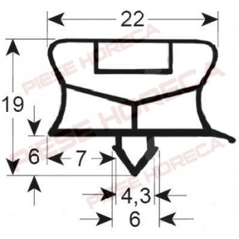 Garnitura usa, frigider, congelator FRIULINOX, POLARIS, profil 9794, lungime- 1820mm, latime 755mm