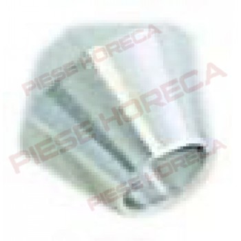 Inel etansare bicon din aluminiu pentru teava de Ø4mm, diametrul exterior Ø8,3mm, lungime 7,4mm