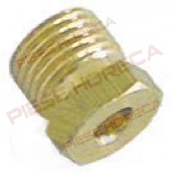 Conector, niplu, fixare teava flacara de veghe cu diametrul exterior de Ø4mm, filet de M10x1